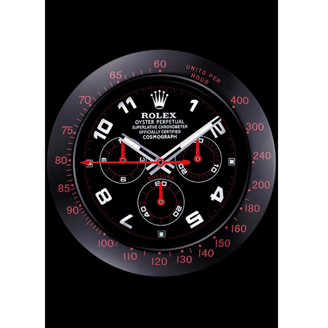 Good Copy Rolex Watches Clock Daytona Rolex Wall Cosmograph 621908 Black-Red 0627